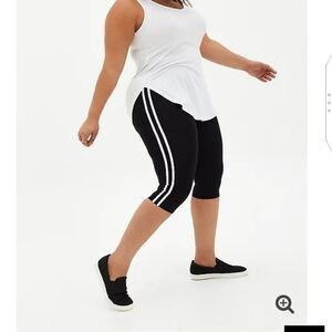 🆕 3X SIDE STRIPE PEDAL PUSHER PREMIUM LEGGING